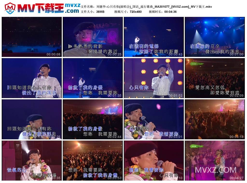 刘德华-心只有你(演唱会)_国语_流行歌曲_MA301077
